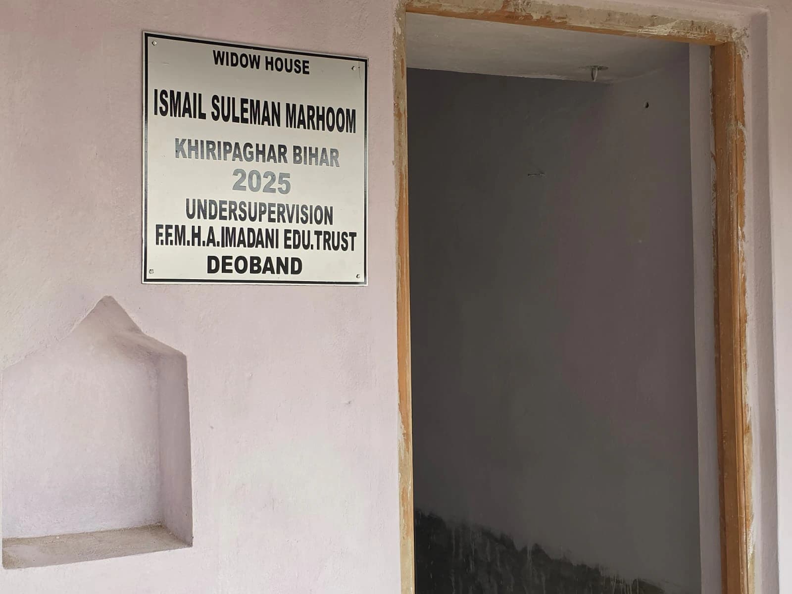 Widow House Progress